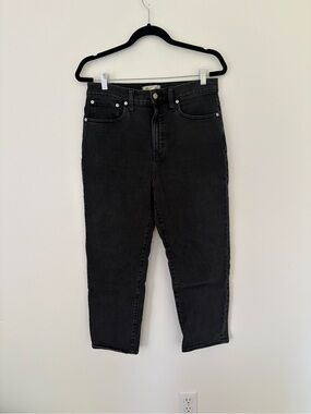 Madewell Classic Straight Jean Black High-Waist Women’s 29